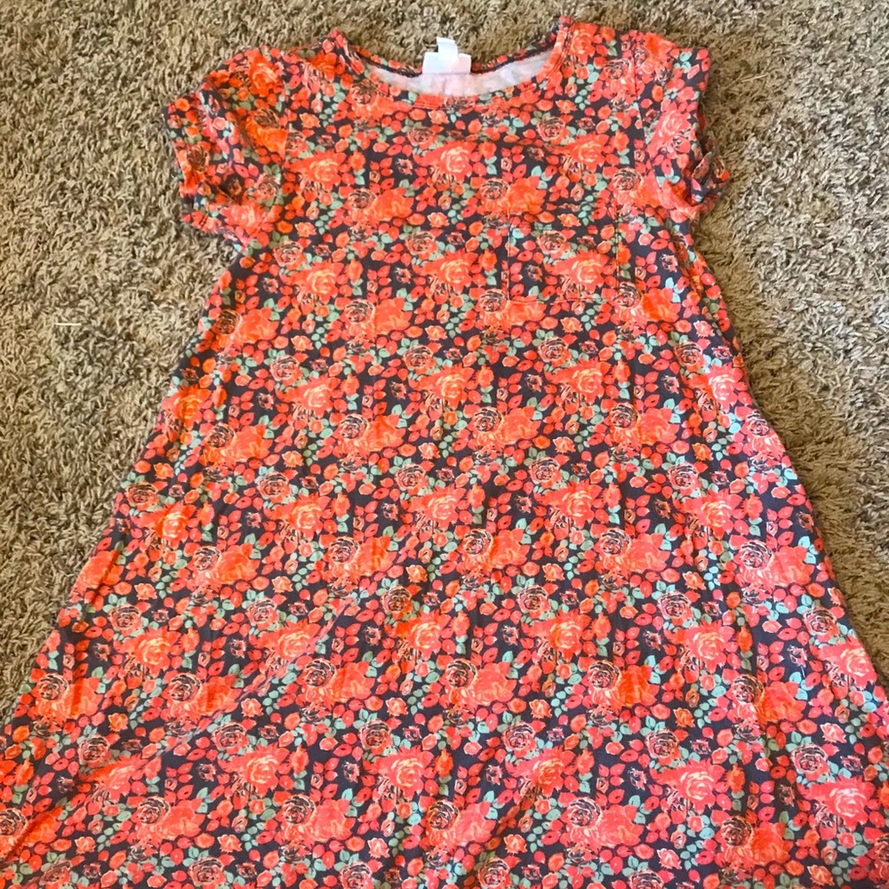 LulaRue Rose print casual dress